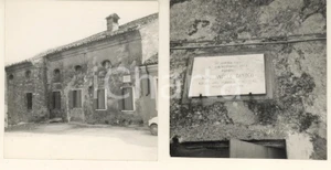Fotografia d epoca originale 1970 ca FAEDO TN Casa natale mons. Angelo CANDEO  Lotto 2 foto 10x7 cm 1