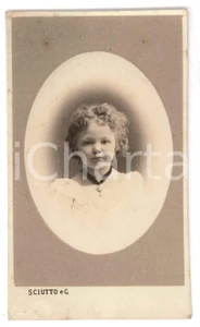 Fotografia d epoca originale 1873 GENOVA Elisa BRONZETTI figlia del garibaldino Oreste  Foto SCIUTTO 1 1