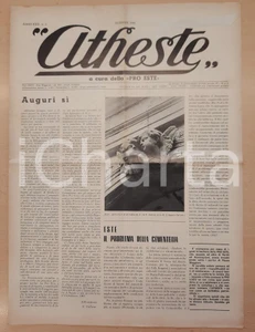 Giornale, rivista storica 1979 ATHESTE Futuro CEMENTIZILLO  Mostra Millo Bortoluzzi Giornale PRO ESTE 1