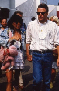 Fotografia d epoca originale 1988 AUTODROMO DI MONZA Björn BORG Loredana BERTÈ  35mm VINTAGE SLIDE 3 1