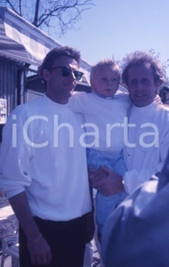 Fotografia d epoca originale 1990ca TENNIS Vitas GERULAITIS Björn BORG e il figlio Robin 35mm VINTAGE SLIDE 3 1