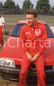 Fotografia d epoca originale 1988 MONZA Björn BORG Alfa Romeo 164 Celebrity Race 35mm VINTAGE SLIDE 2 1