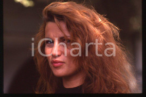 Fotografia d epoca originale 1990 ca VENEZIA Serena GRANDI alla Mostra del Cinema 35mm VINTAGE SLIDE 2 1