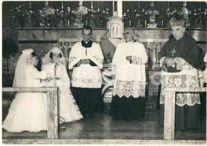 Fotografia d epoca originale 1965 ca PAVIA Sant Alessandro Sauli  Mons. Carlo ALLORIO  Comunioni Foto 1