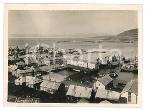 Fotografia d epoca originale 1910 ca HAMMERFEST /NORWAY View of the city Photo 11x9 cm 1