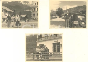 Fotografia d epoca originale Agosto 1948 BREUILCERVINIA Famiglia milanese in vacanza Lotto 3 foto 11x9 cm 1
