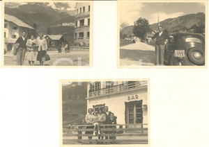 Fotografia d epoca originale Agosto 1948 BREUILCERVINIA Famiglia milanese in vacanza Lotto 3 foto 11x9 cm 1