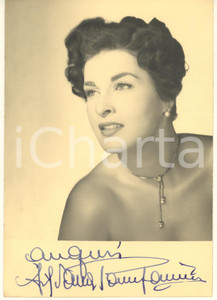 Autografo originale 1960 ca ITALIA  CINEMA Silvana PAMPANINI Foto con AUTOGRAFO 10x15 cm 1