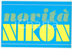 Materiale pubblicitario d’epoca 1970 ca ROMA Via Sistina 48  COFAS Novità macchine fotografiche NIKON Catalogo 1