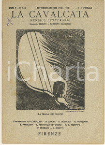 Giornale, rivista storica 1930 LA CAVALCATA Recensione a Francesco Cazzamini Mussi Rivista n° 910 1