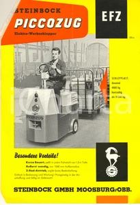 Materiale pubblicitario d’epoca 1960 MOOSBURG Ditta STEINBOCK  PICCOZUG ElektroWerkschlepper Pubblicitario 1