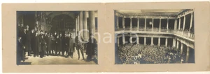 Fotografia d epoca originale 191617 Università PADOVA  Corsi Medicina per militari Biglietto 2 vere foto 1