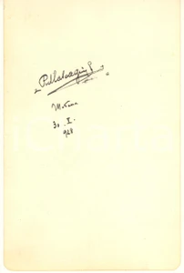 Autografo originale Gennaio 1928 MODENA Pietro MASCAGNI compositore  AUTOGRAFO 1