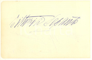 Autografo originale 1925 ca Vittoria LEPANTO attrice  1939 Mario CECCARELLI pianista AUTOGRAFI 1