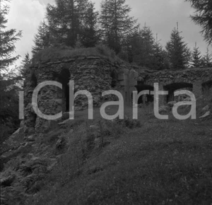 Fotografia d epoca originale 1966 VERMIGLIO TN Ruderi di Forte Strino NEGATIVO ORIGINALE 2 1