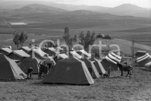 Fotografia d epoca originale 1968 SICILIA Tendopoli per sfollati terremoto del Belice NEGATIVO ORIGINALE 3 1