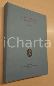 Libro, pubblicazione d epoca 1998 Bibliografia manzoniana 19801995 Ed. MILANO Biblioteca BRAIDENSE 1 1