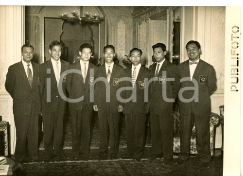 1954 ROMA Ex militari Esercito Popolare Cinese trasferiti in Italia *Foto 18x13