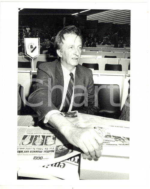 1990 ca POLITICA - PCI Franco BASSANINI durante conferenza *Foto 20x25 cm