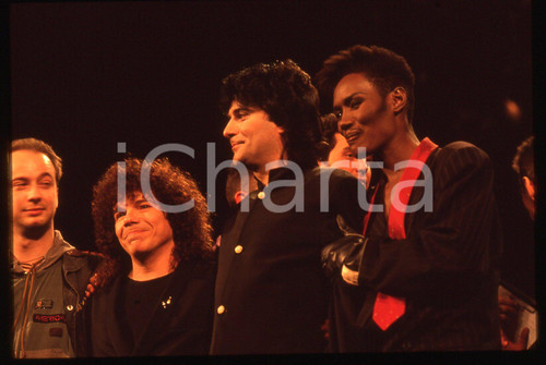 35mm vintage slide*1991 Sanremo RENATO ZERO, GRACE JONES, COCCIANTE, MASINI