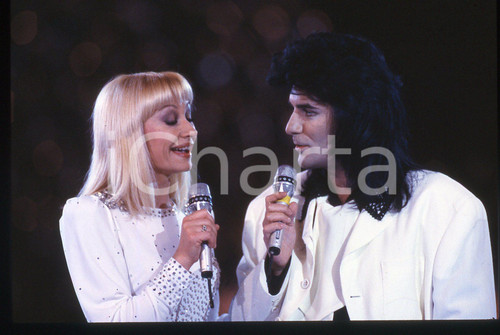35mm vintage slide*1987 Raffaella Carrà Show RENATO ZERO e RAFFAELLA CARRA'  (3)