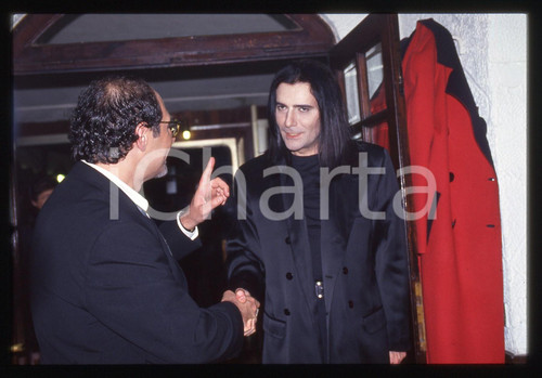35mm vintage slide* 1990ca Renato Zero e Roberto D'AGOSTINO (2)