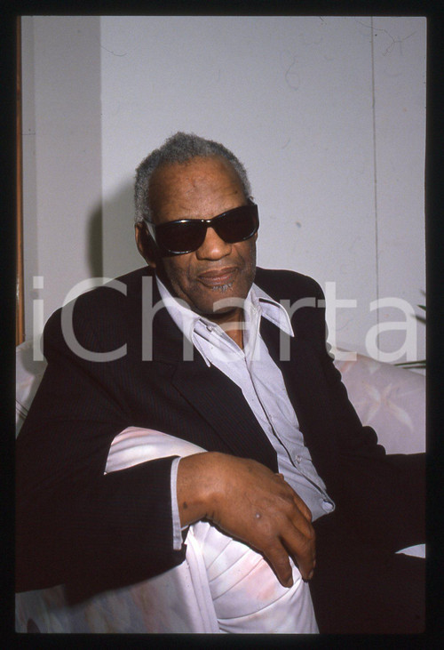 35mm vintage slide* 1990 Festival di SANREMO Ritratto di Ray CHARLES (20)