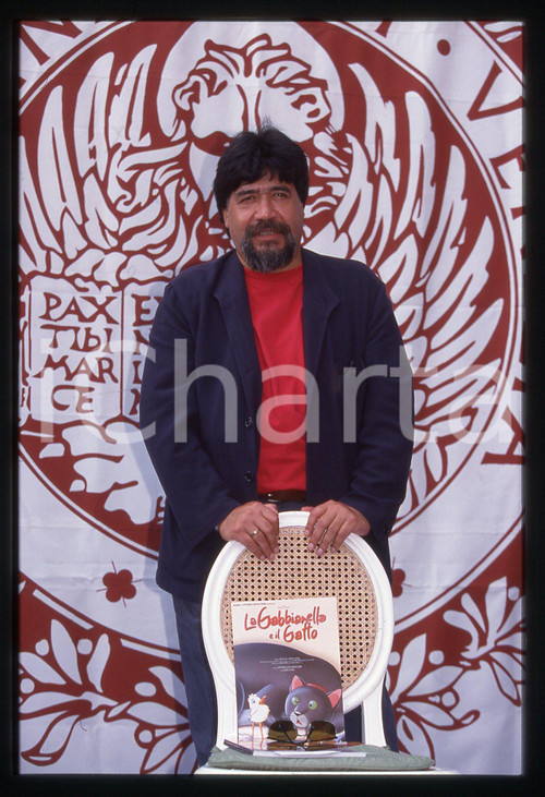 35mm vintage slide* 1998 VENEZIA Festival Cinema Luis SEPULVEDA ritratto (10)