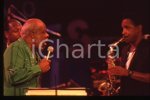 35mm vintage slide* 1991 SANREMO - Rufus THOMAS al Blues Festival (14)