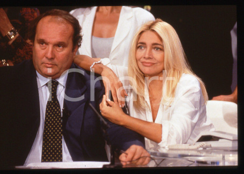 35mm vintage slide* 1996 RAI 1 Mara VENIER e Giampiero GALEAZZI a DOMENICA IN
