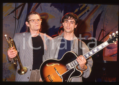 35mm vintage slide* 1988 ROMA(?) Chet BAKER e Nino BUONOCORE Ritratto musicisti