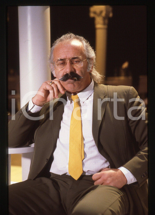 35mm vintage slide* 1985ca COSTUME Alberto FREMURA Ritratto del disegnatore (3)