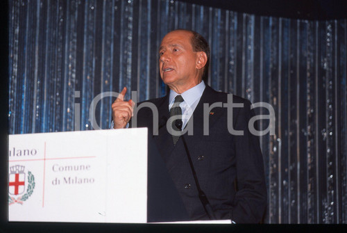 Silvio BERLUSCONI - POLITICA - Comune di MILANO 1995 ca *35 mm vintage slide 68