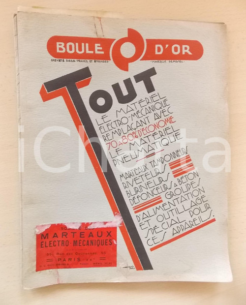 1930 ca BOULE D'OR Marteaux électriques et mécaniques - Catalogue ILLUSTRE'