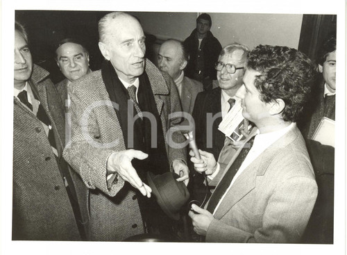 1985 Tribunale di MILANO - Antonio DI BELLA intervista Indro MONTANELLI *Foto 