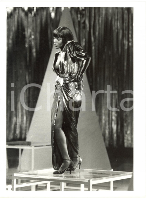 1985 RAI DUE "Il Tastomatto" - Amii STEWART sul palco (1) *Foto 18x24 cm