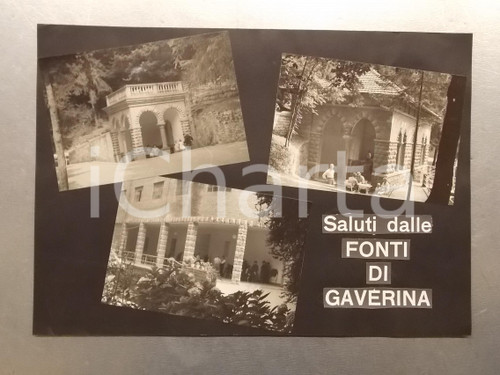 1960 ca FONTI DI GAVERINA *Bozzetto preparatorio per cartolina ANIMATA 35x25 cm