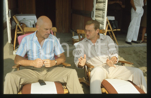 35mm vintage slide* 1985 VENEZIA Jerzy SKOLIMOWSKI con Robert DUVALL (2)