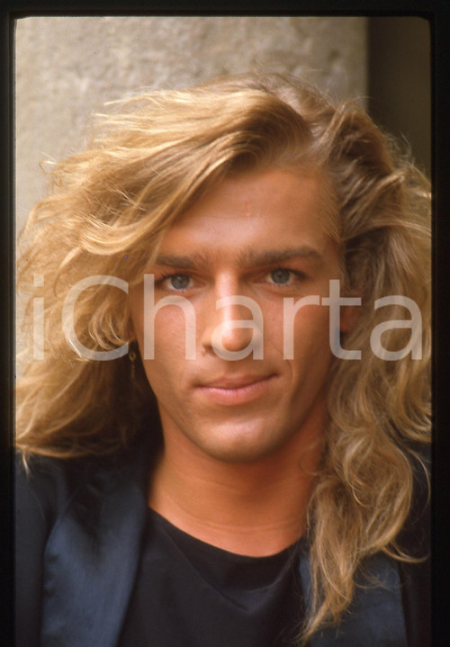 35mm vintage slide* 1985ca MUSICA Sandy MARTON Ritratto del cantante