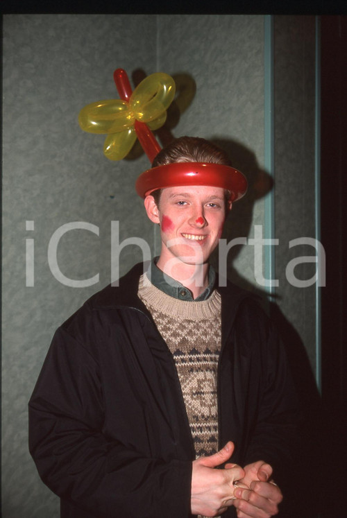 35mm vintage slide* 2000ca MILANO - CLOWN Atomic Zagnut ADAMS Ritratto (2)