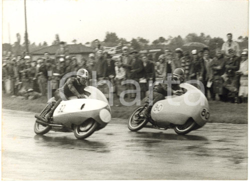 1957 HOCKENHEIMRING - Libero LIBERATI su GILERA 350 doppia Dickie DALE su GUZZI