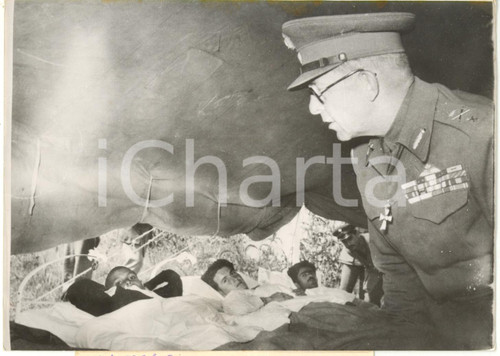 1954 KARDITSA - EARTHQUAKE Central Greece - King PAUL visits the injuried Photo