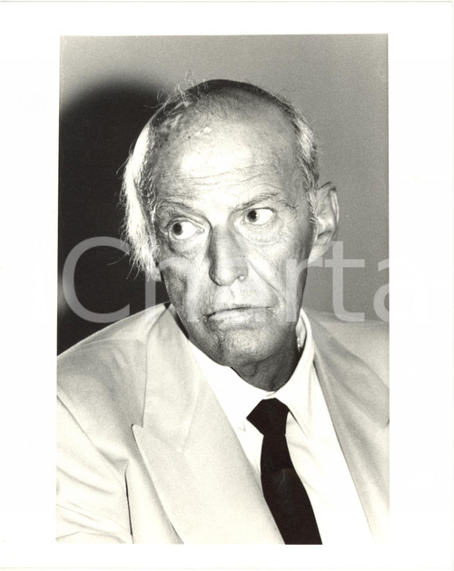 1990 ca COSTUME Ritratto dell'imprenditore Leopoldo PIRELLI (1) Fotografia 20x25