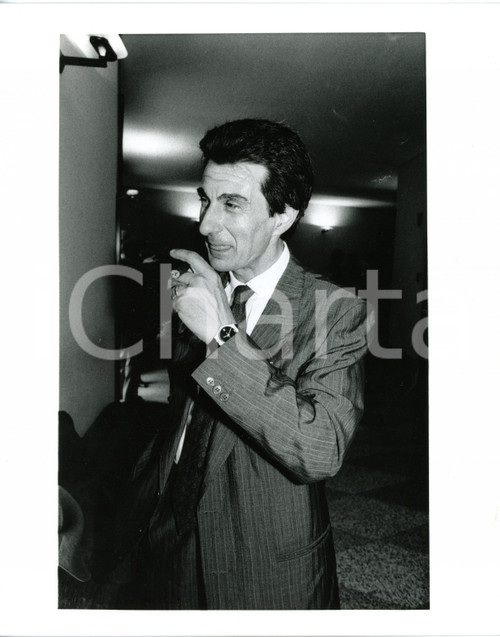 1985 ca CANALE 5 - Ritratto di Quintilio TOMBOLINI con sigaro *Foto 20x25 cm (1)