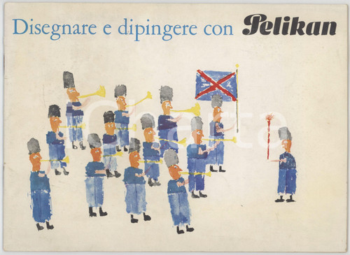 1964 PELIKAN - Disegnare e dipingere - Catalogo VINTAGE ILLUSTRATO 24 pp.