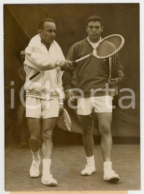 1956 ROLAND GARROS Semifinale Coppa Davis - Paul REMY con Nicola PIETRANGELI
