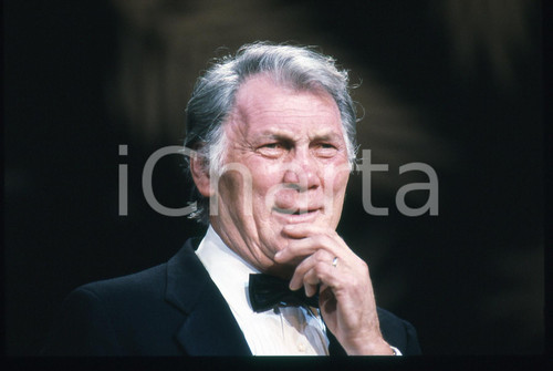 35mm vintage slide*1989 CANNES FILM FESTIVAL Jack PALANCE Ritratto attore 21