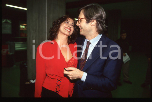 35mm vintage slide*1995 ca  COSTUME  Vittorio SGARBI e Mirella BANTI ritratto 4