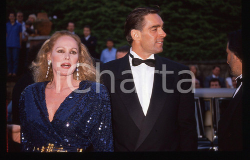 35mm vintage slide*1989 CAMPIONE D'ITALIA Ursula ANDRESS con Fabio TESTI 2