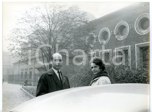 1961 MILANO Maria Pia di SAVOIA con Alessandro di JUGOSLAVIA *Foto 24x18 cm